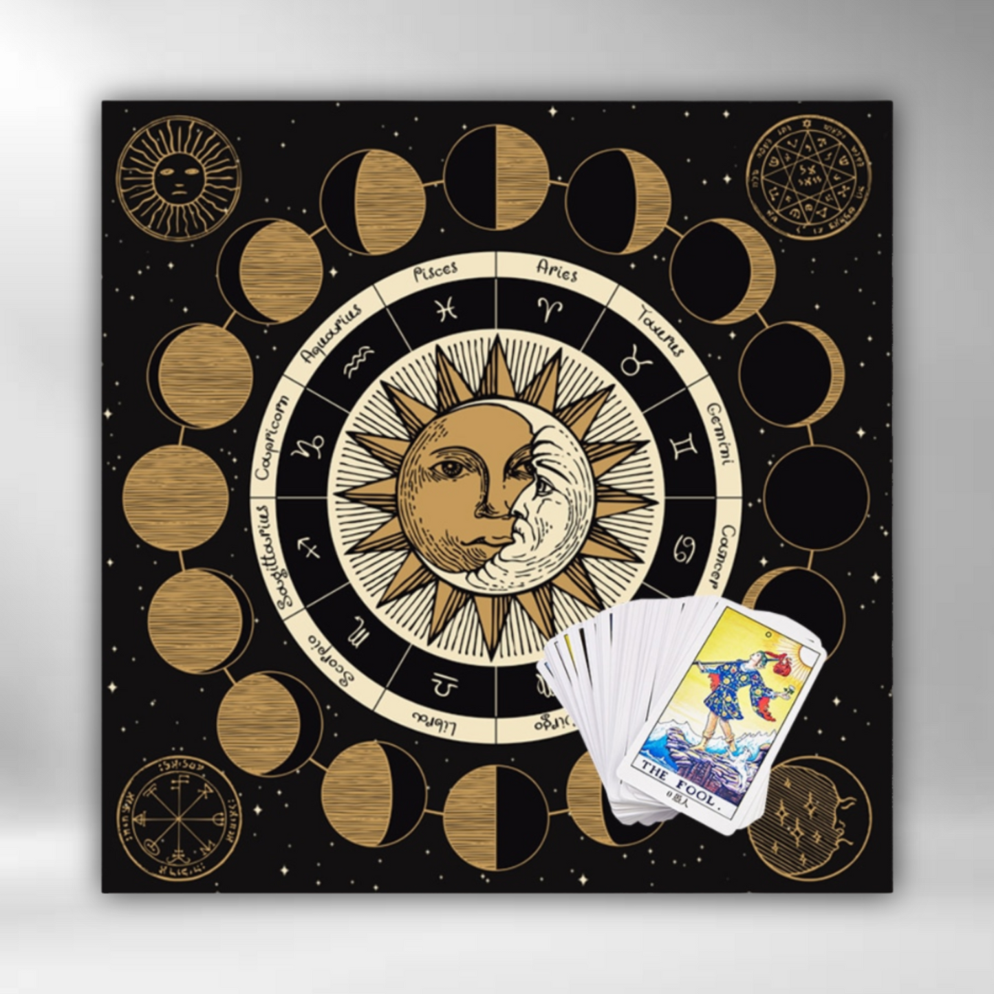 Moon Phase Tarot Mat