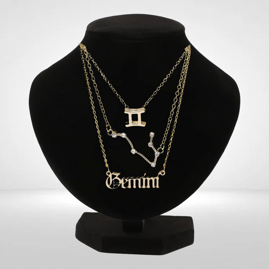 Gemini Zodiac Set Necklace